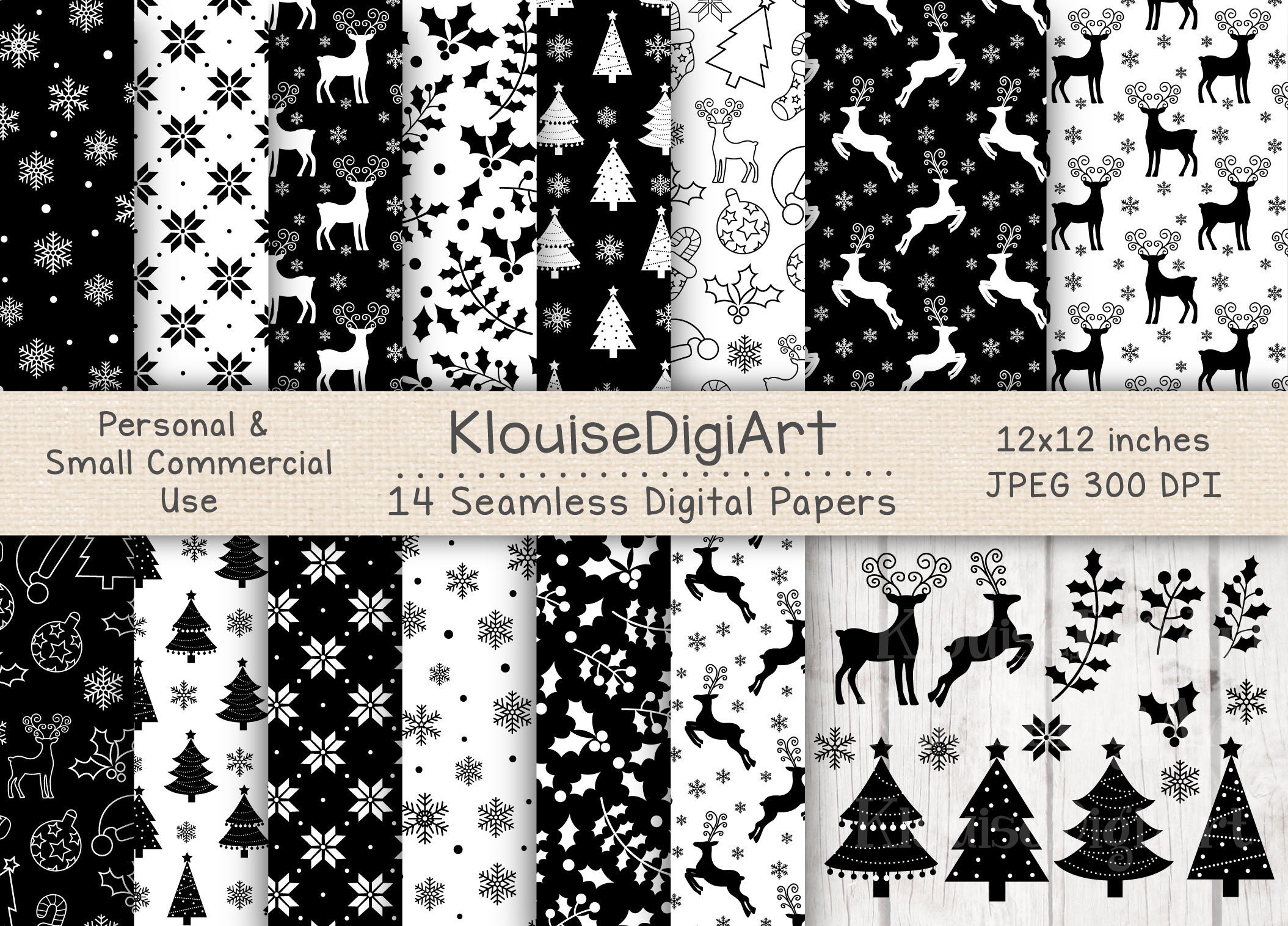 Craft Paper Black White Digital Paper Graphic by mascute.arte