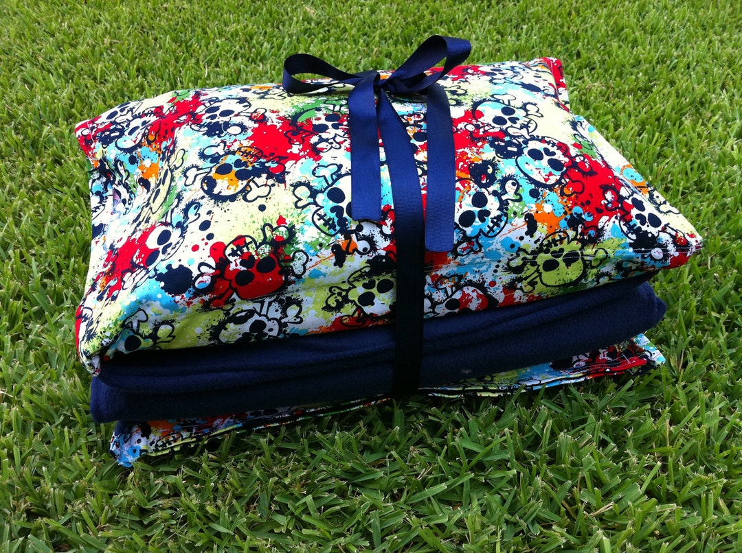 Nap Mat Pdf Tutorial With Attached Blanket and Pillow for Kindermat - Etsy