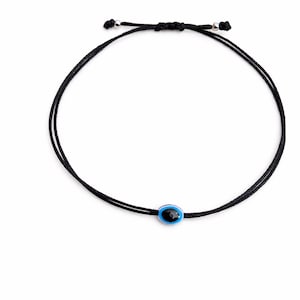 Evil Eye Protection Anklet • Bracelet • Unisex • Adjustable Cord Jewelry • Gift • Handmade Nazar Protection Accessories
