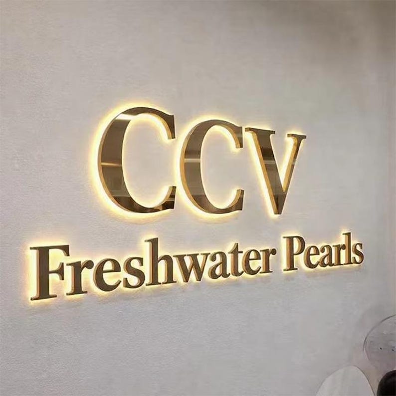 Illuminated Logo Sign, Metal Backlit Sign, Backlit Channel Letters ...