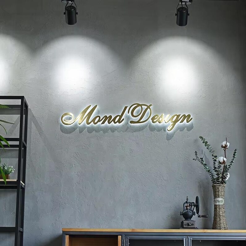Metal Backlit Sign, Illuminated Led Logos, Halo Lit Signs, Channel ...