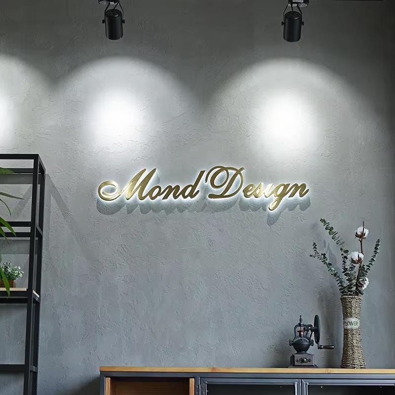Metal Backlit Sign, Illuminated Led Logos, Halo Lit Signs, Channel ...