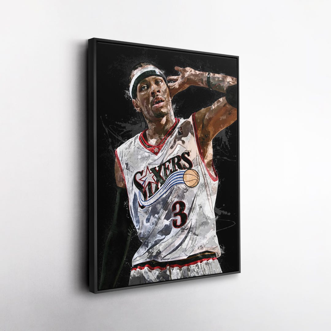 Allen Iverson Wall Art – Philadelphia 76ers Canvas Print, NBA ...