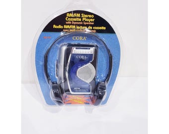 Vintage Cora AM/FM Radio Stereo Cassette Player DMX-400 Portable - New