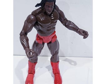 1999 WWE WWF Booker T Jakks Pacific Titan Tron Live TTL Wrestling Action Figure