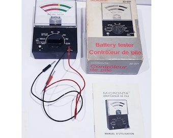 Vintage Micronta Battery Tester 22-031 With Box & Manual - Works