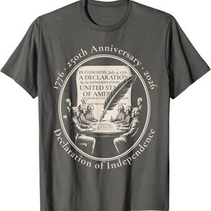 Camiseta del 250 aniversario de EE. UU., camiseta del Día de la Independencia de 1776, camiseta de la Declaración de Independencia, camiseta vintage del 4 de julio, regalo patriótico para hombres