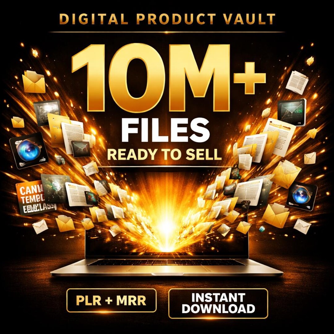 10M+ Digital Products Bundle PLR & MRR Resell Rights Canva Templates ...