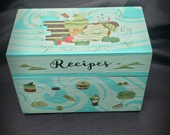 Matcha Themed Recipe Box