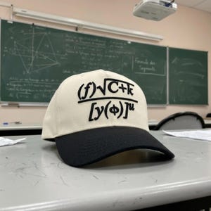 Math Meme Formula Two Tone Baseball Cap, Funny Gift For Nerds