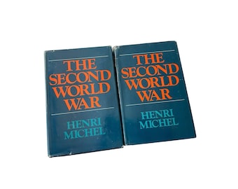 The Second World War Book Set Vol 1 & Vol 2 Henri Michel 1975 Hardcover BCE