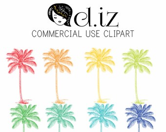 Download Free Palm Tree Clip Art Tropical Palm Tree Clip Art Clip Art Etsy for Cricut Explore, Silhouette and other cutting machines.