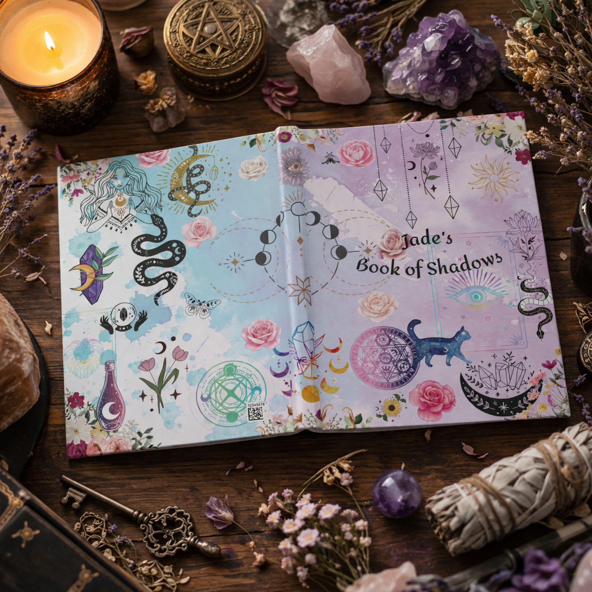 Witch Spell Journal Personalized Magic Diary Occult Gift Mystic Book of ...