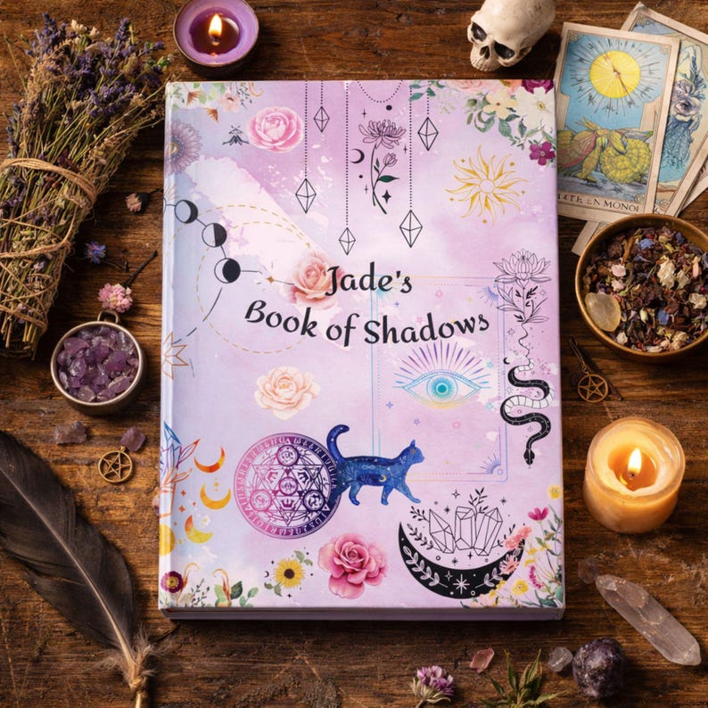 Witch Spell Journal Personalized Magic Diary Occult Gift Mystic Book of ...