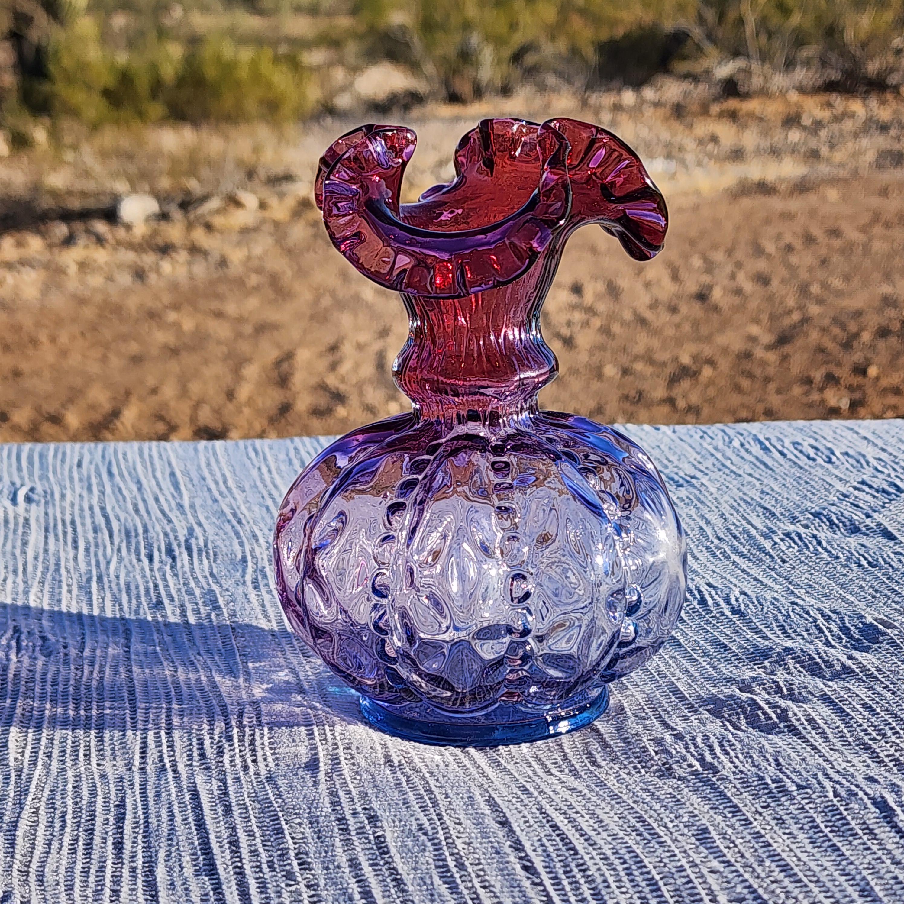 Mulberry Fenton Art Glass - Etsy