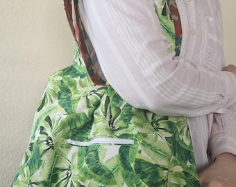 2-in-1 Reversible Hobo Bag with Zipper Pocket, Handmade Boho Shoulder Tote, Lightweight Everyday Purse