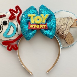 Toy Story Forky Inspired Mouse Ears Mickey Ears Headband| Ships in 10-12 business days