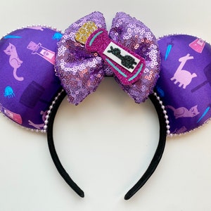 Disney Emperor's New Groove Kuzco and Yzma Inspired Mickey Ears Mickey Ears Headband