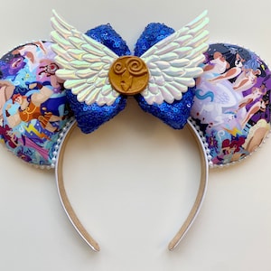 Hercules and Megara Inspired Mouse Ears Mickey Ears Headband