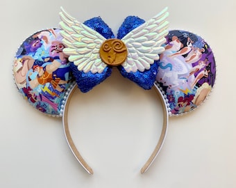 Hercules and Megara Inspired Mouse Ears Mickey Ears Headband