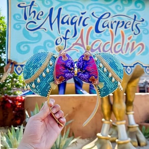 Aladdin Princess Jasmine Inspired Mouse Ears Mickey Ears| Ships in 10-12 business days
