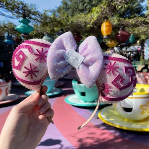Alice in Wonderland Teacup Ride Inspired Mouse Ears Mickey Ears Headband image 1