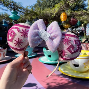 Alice in Wonderland Teacup Ride Inspired Mouse Ears Mickey Ears Headband | PREORDER Ships in 10 business days