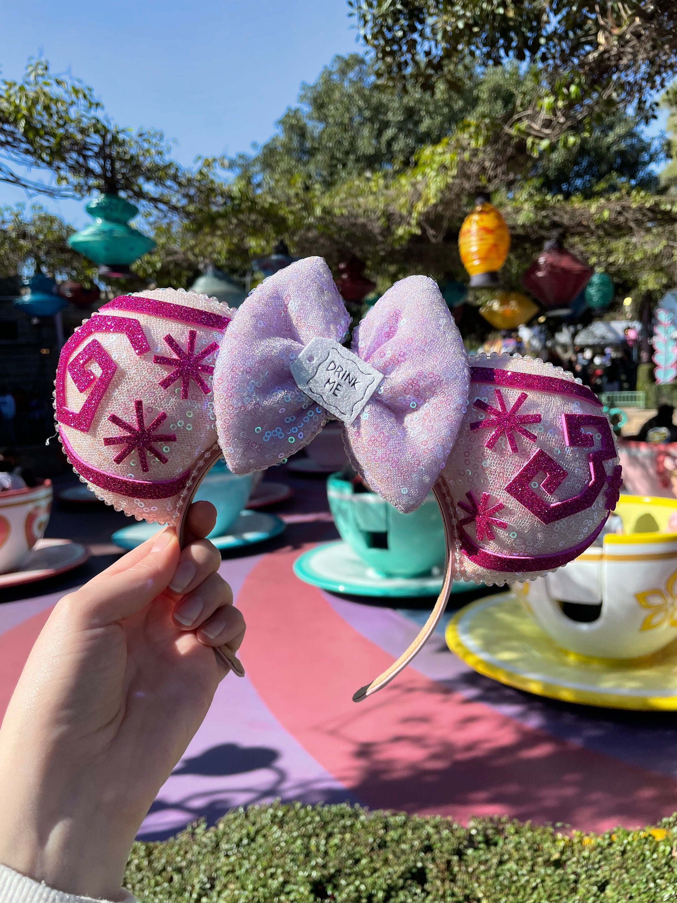 Alice in Wonderland Teacup Ride Inspired Mouse Ears Mickey Ears
