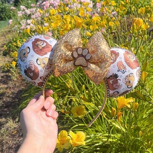 Lion King Simba Inspired Mouse Ears Headband Mickey Ears Headband| Ships in 10-12 business days