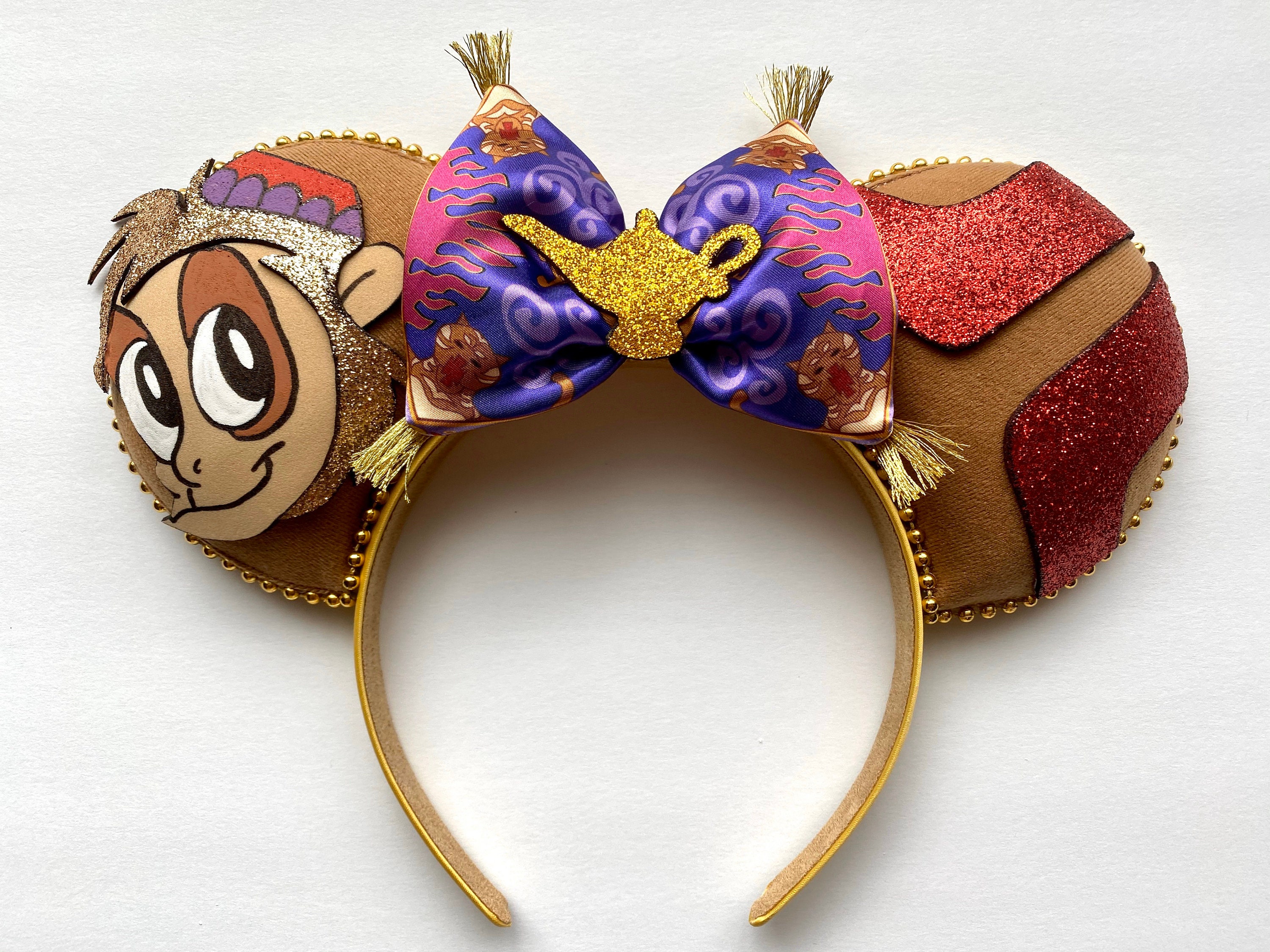 New Disney Parks Disneyland Aladdin Mickey Ears Headband NWT Holiday Lights Ear Headband Arrives at Walt Disney World  main image 2