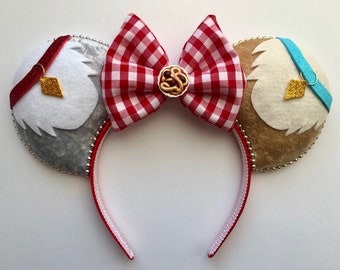 Lady and the Tramp Inspired Mouse Ears Headband Mickey Ears Headband