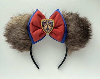 The Avengers Endgame Guardians Rocket Raccoon Inspired Mouse Ears Mickey Ears Headband