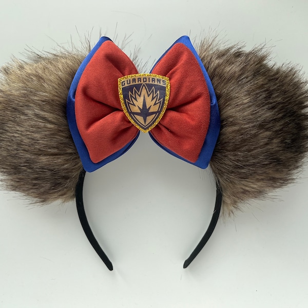 The Avengers Endgame Guardians Rocket Raccoon Inspired Mouse Ears Mickey Ears Headband