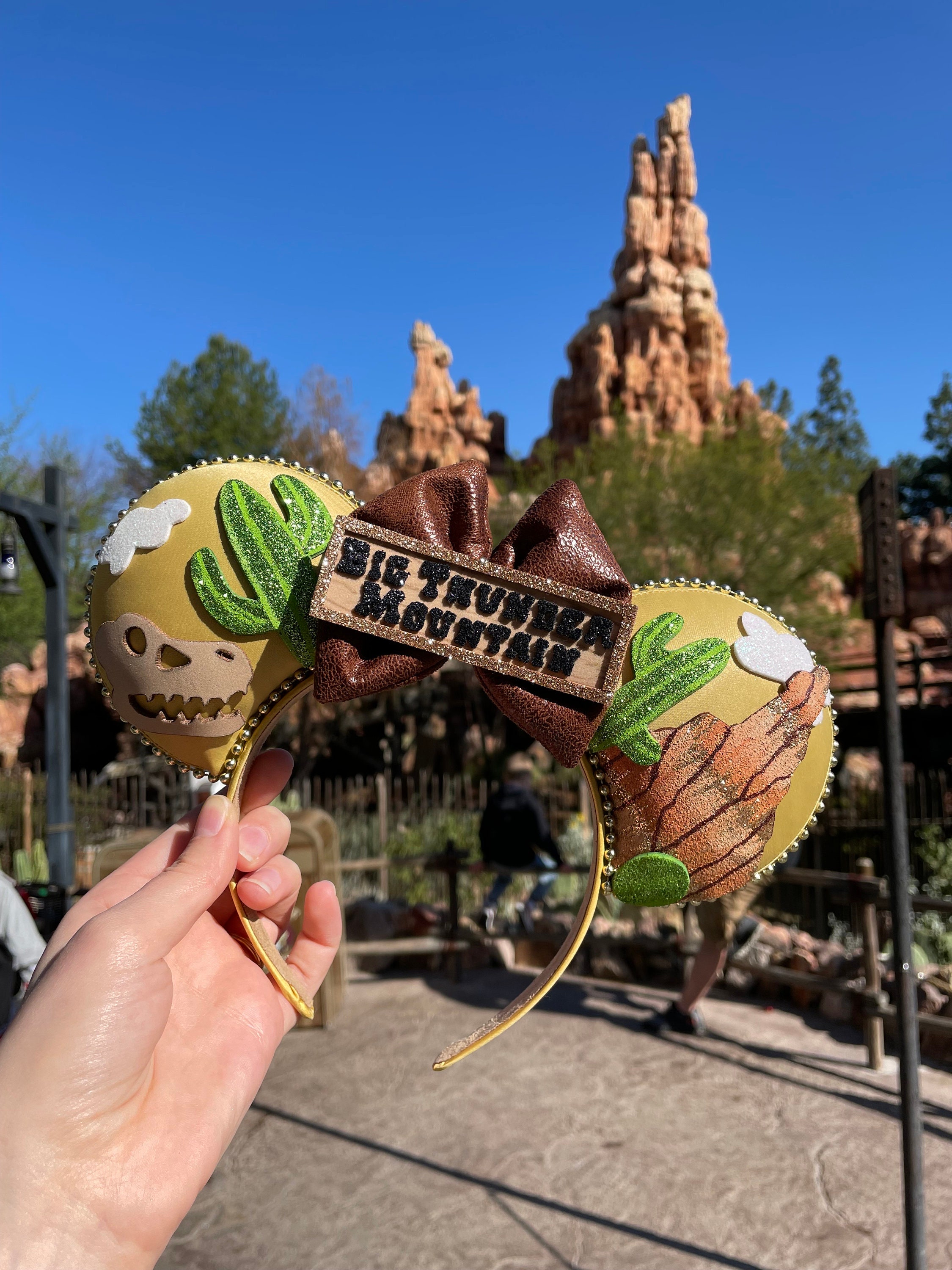 Minnie Mouse‎ thunder mountain railroad ears headband Mine Train Ears, Minnie Ears, Disney Headband, Big Thunder  main image 3