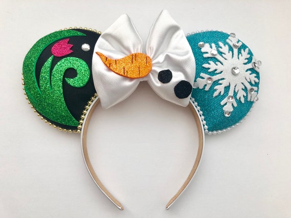 quiero condón clon Diadema con orejas de ratón inspirada en Elsa Anna y Olaf de - Etsy España