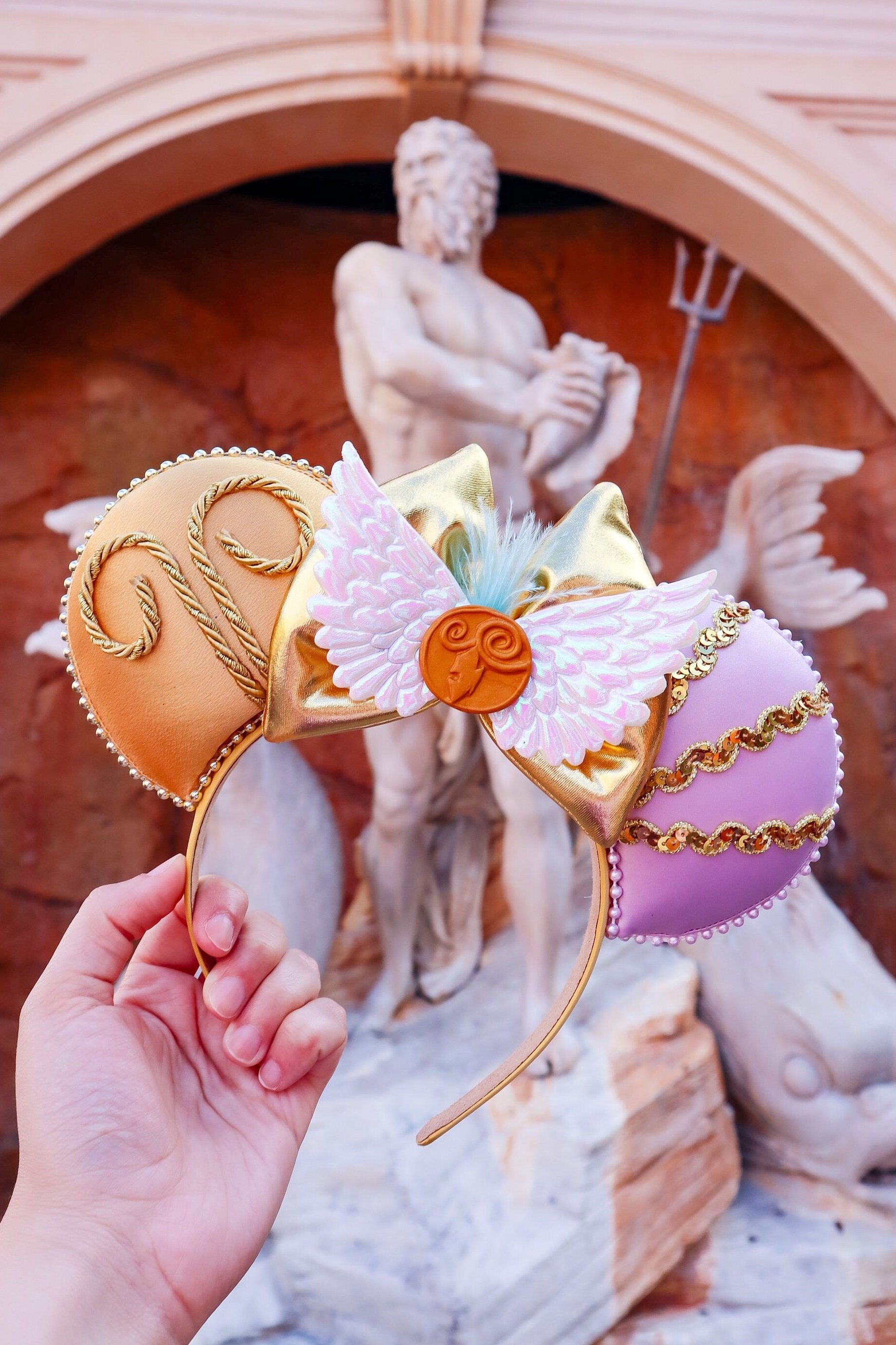 Hercules and Megara Inspired Mouse Ears Mickey Ears Headband| Ships in 10-12 business days