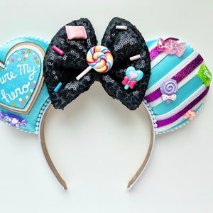 Wreck-It Ralph and Vanellope Von Scheeetz Inspired Mouse Ears Heandband Mickey Ears Headband | PREORDER Ships in 10 business days
