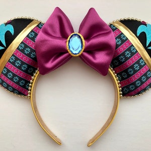 Frozen Elsa and Anna Inspired Mouse Ears Headband Mickey Ears Headband| Ships in 10-12 business days