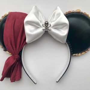 Pirates of the Caribbean Inspired Mouse Ears Mickey Ears Headband