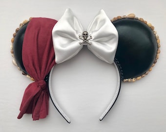 Pirates of the Caribbean Inspired Mouse Ears Mickey Ears Headband
