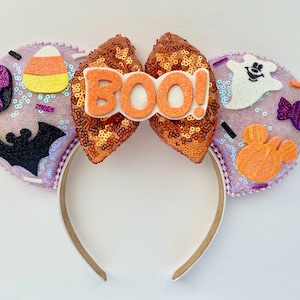 Disney Halloween Inspired Mickey Ears Mouse Ears Headband| Ships in 10-12 business days