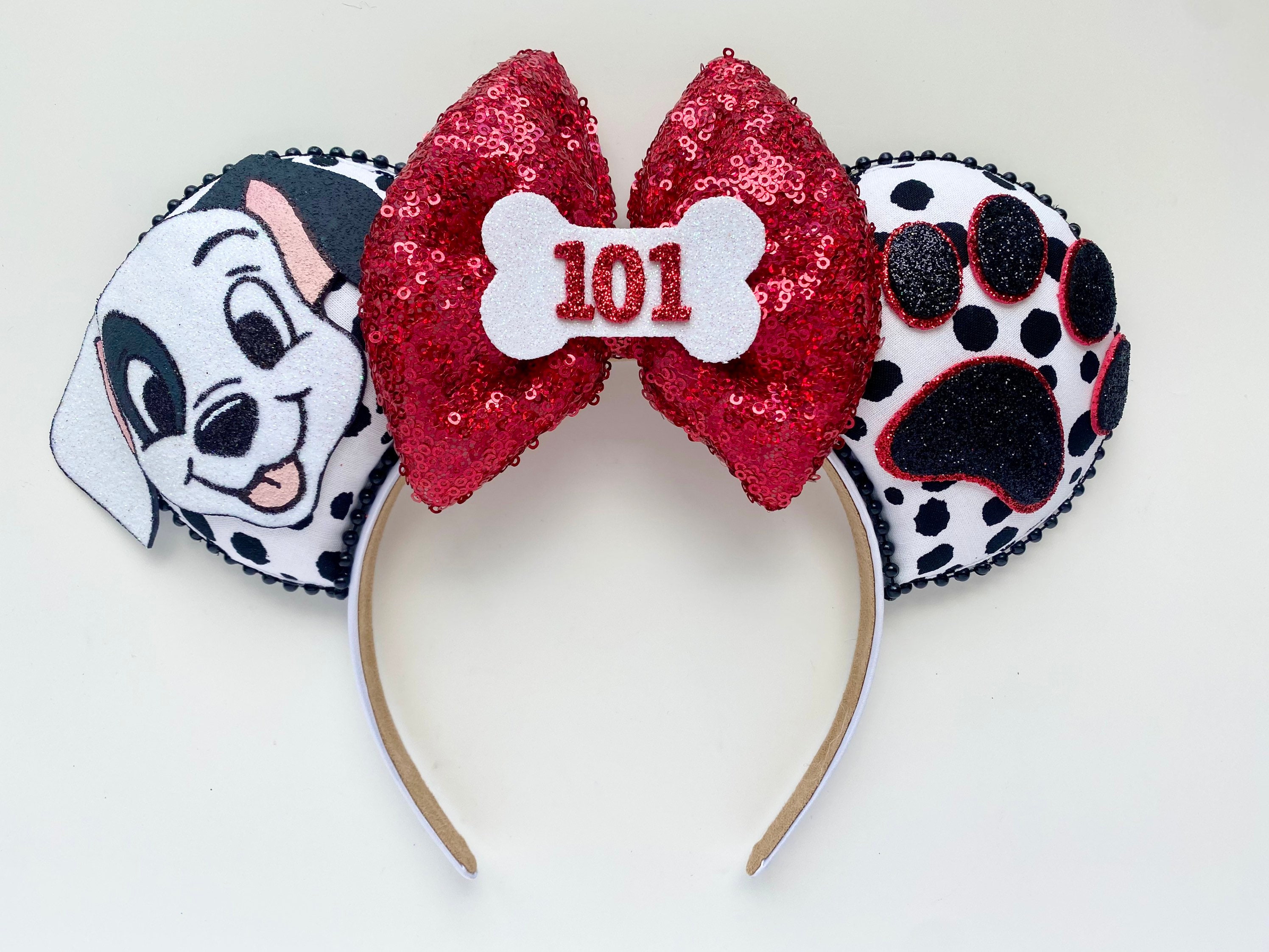 101 Dalmatians Inspired Mouse Ears Mickey Ears Headband Ships in 10 12 Business Days Etsy
