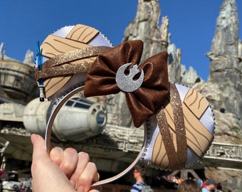 Diadema con orejas de ratón y orejas de Mickey inspiradas en Rey de Disney Star Wars / RESERVA Envíos en 10 días hábiles