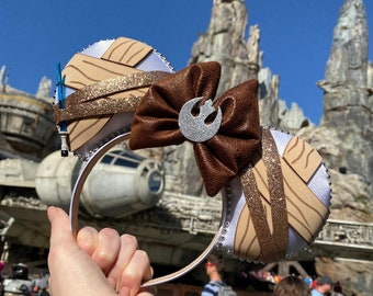 Disney Star Wars Rey Inspired Mouse Ears Mickey Ears Headband