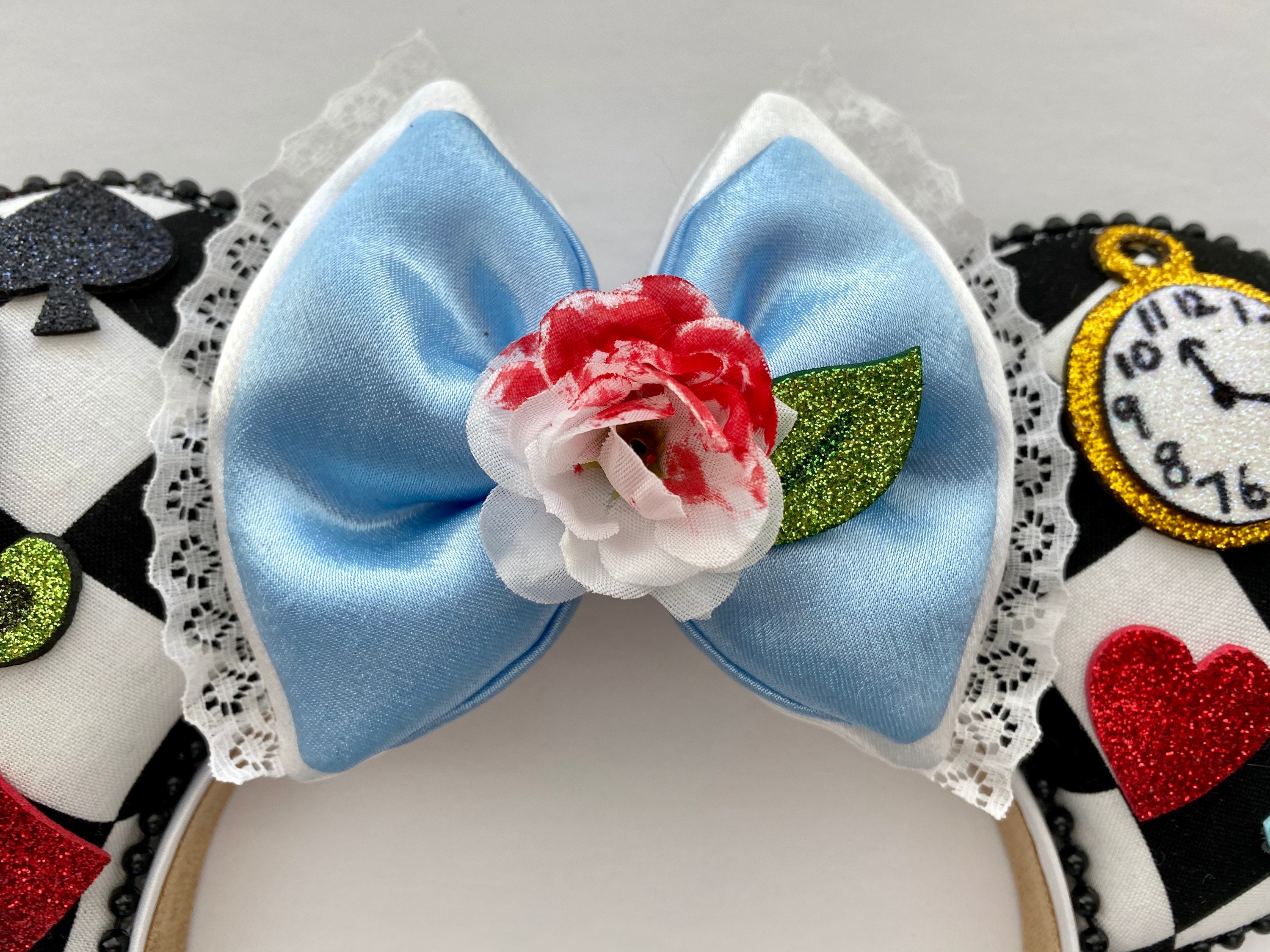 Alice in Wonderland Inspired Mouse Ears Mickey Ears 