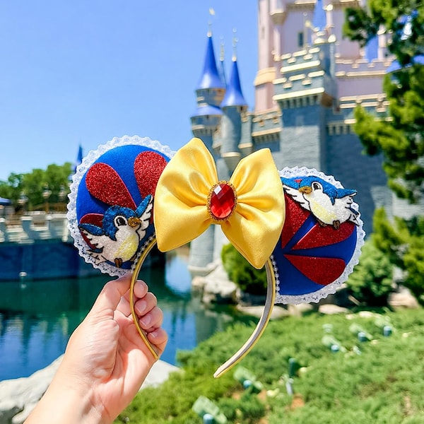 Snow White and the Seven Dwarfs Inspired Mouse Ears Mickey Ears Headband | PREORDER Ships in 10 business days