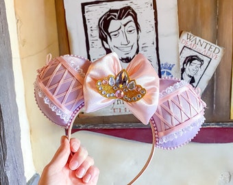 Tangled Rapunzel Inspired Mouse Ears Mickey Ears Headband