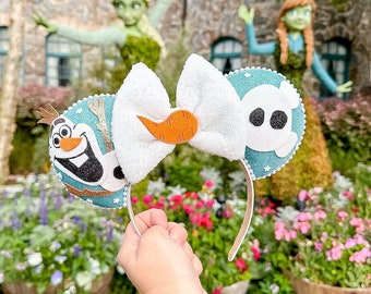 Frozen Olaf Inspired Mouse Ears Headband Mickey Ears Headband