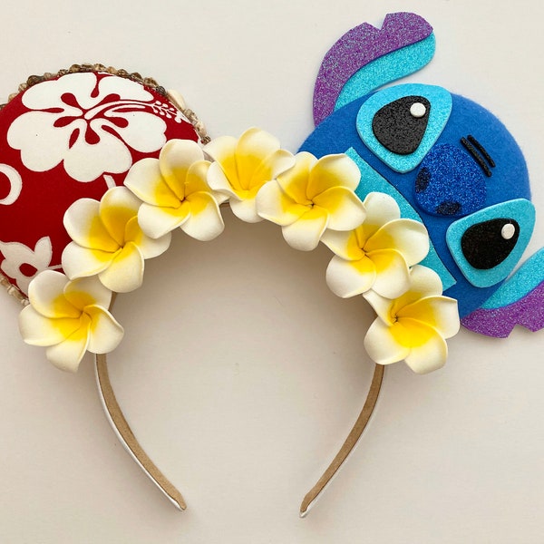 Scrump, Lilo and Stitch and Inspired Mouse Ears Headband Mickey Ears Headband