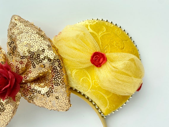 Belle Beauty and the Beast Inspired Mouse Ears Mickey Ears  display picture 1